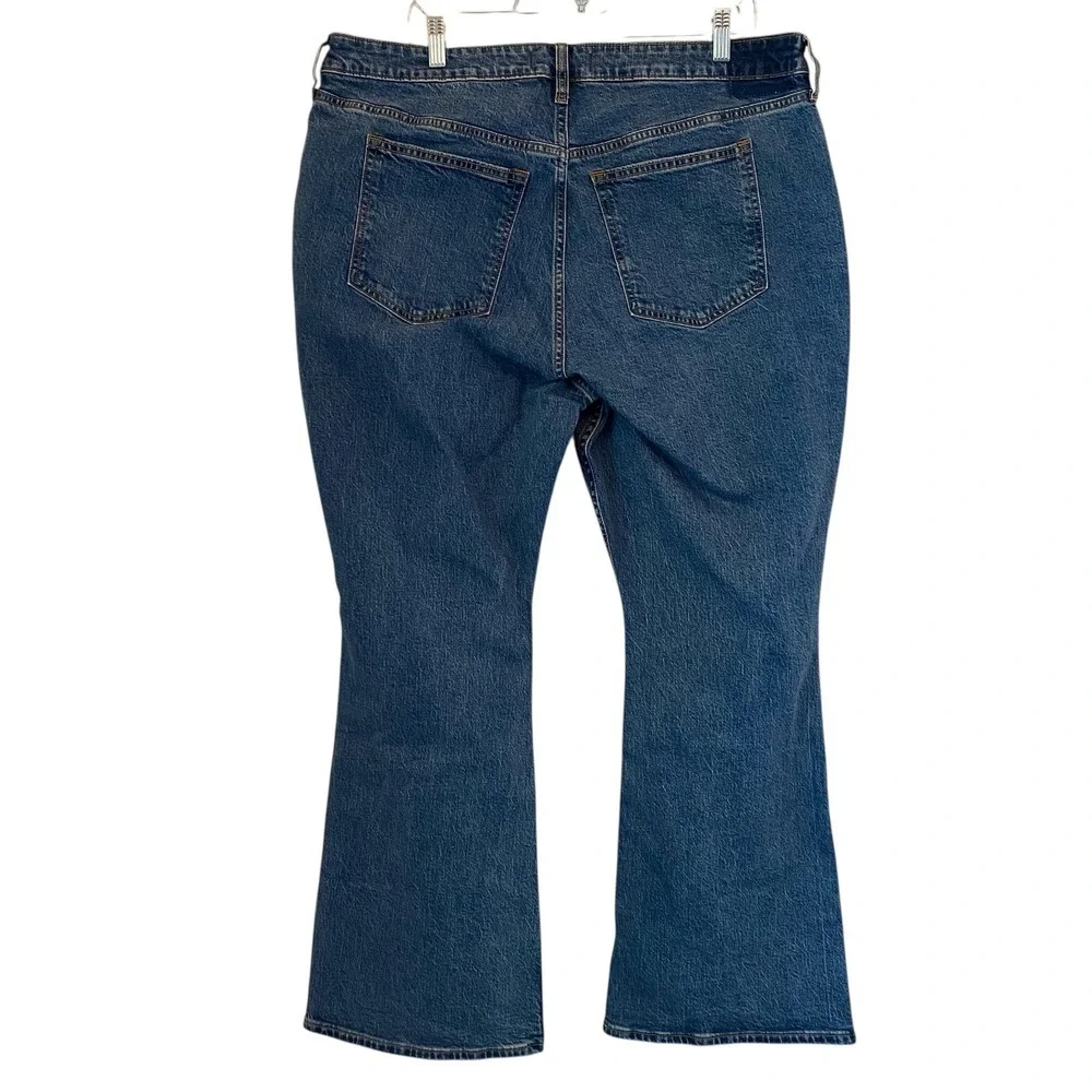 Abercrombie Fitch Curve Love Mid Rise Bootcut Jeans Women 34x30 Fit 36 Short NEW - Picture 3 of 14